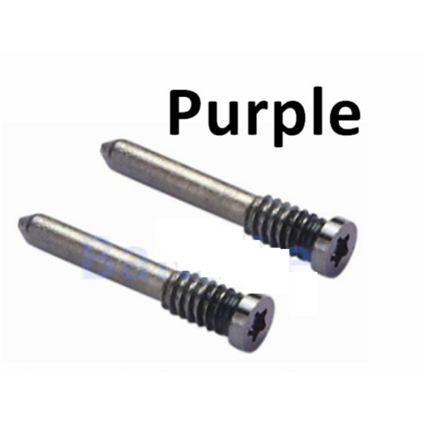 iPHONE 14/14PLUS/14PRO/14PROMAX BOTTOM SCREW 2PCS/SET - PURPLE