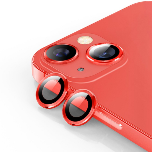 iPhone 14 Camera Lens with Frame -Red (Product RED) - Image 2