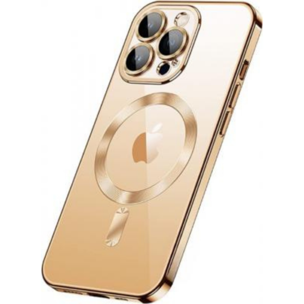 Electroplating Magsafe Cover iPhone 14 Pro Max - Clear/Gold