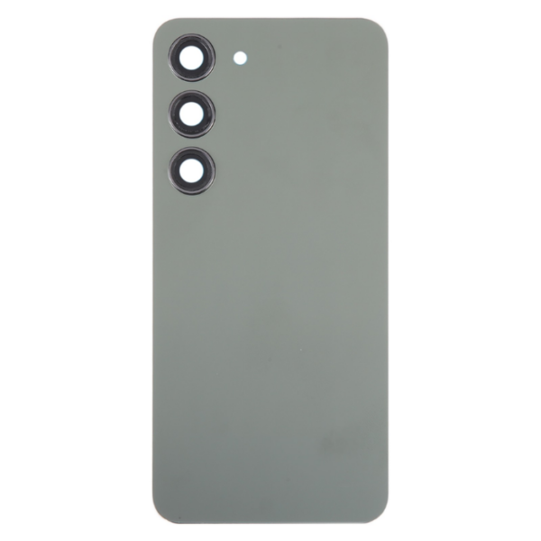 Samsung Galaxy S23 Glass Battery Back Cover with Camera Lens Cover Green