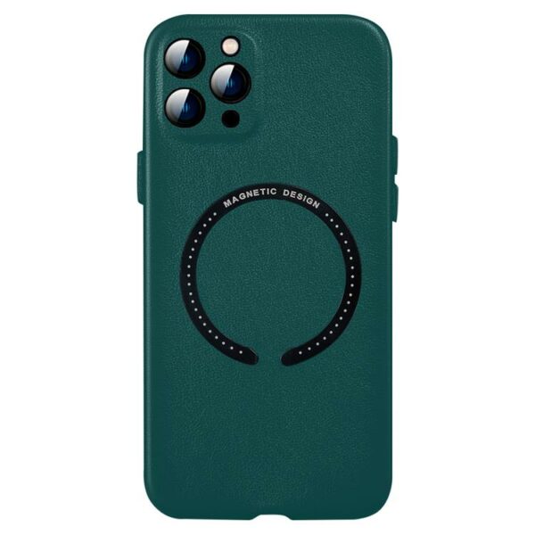 BOOM iPhone 11 Leather Case Magsafe - Green - Image 3