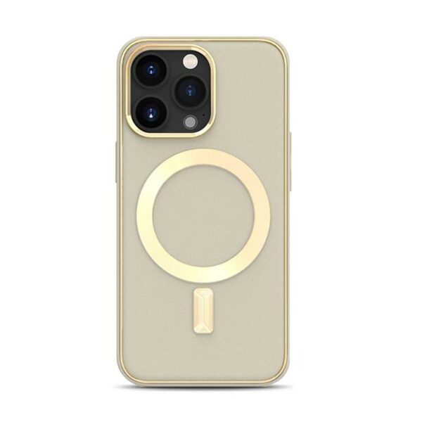 BOOM iPhone 13 Pro Case Magsafe Leather - Sunset Gold