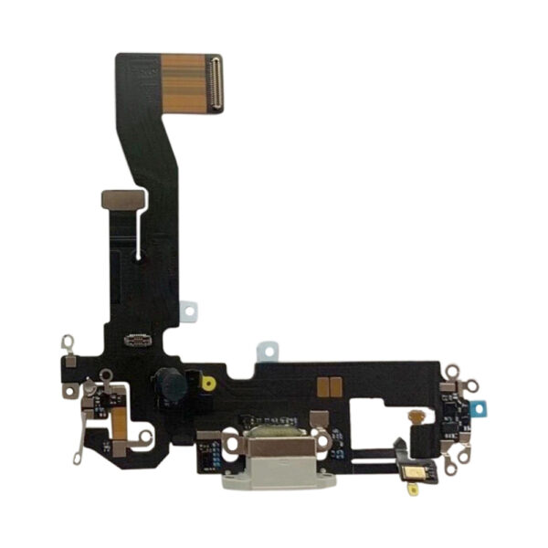 iPhone 12 / 12 Pro Charging Port / Microphone Flex Cable Silver