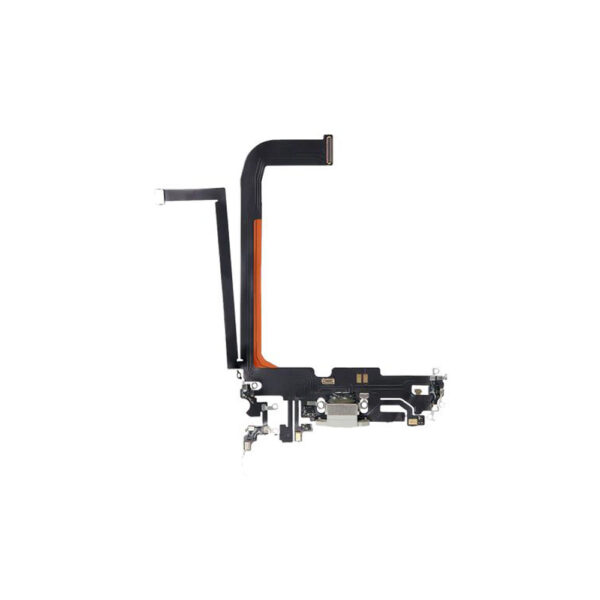 iPhone 13 Pro Max Charging Port & Microphone flex Cable Silver