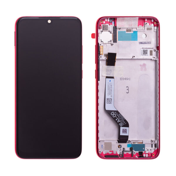 Xiaomi Redmi Note 7 Original Display with Frame Red