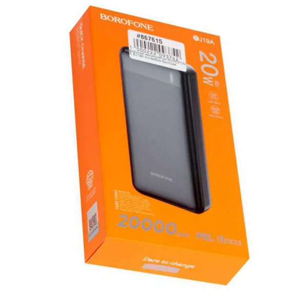 Borofone BJ19A Incredible Powerbank 20000mAh - Black