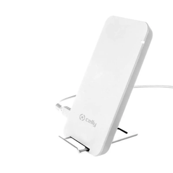 Celly 10W Wireless Charging Stand White - Image 2