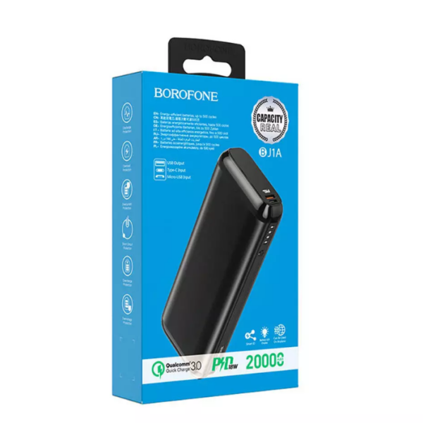 Borofone BJ1A Olymp Powerbank 20000mAh - Black