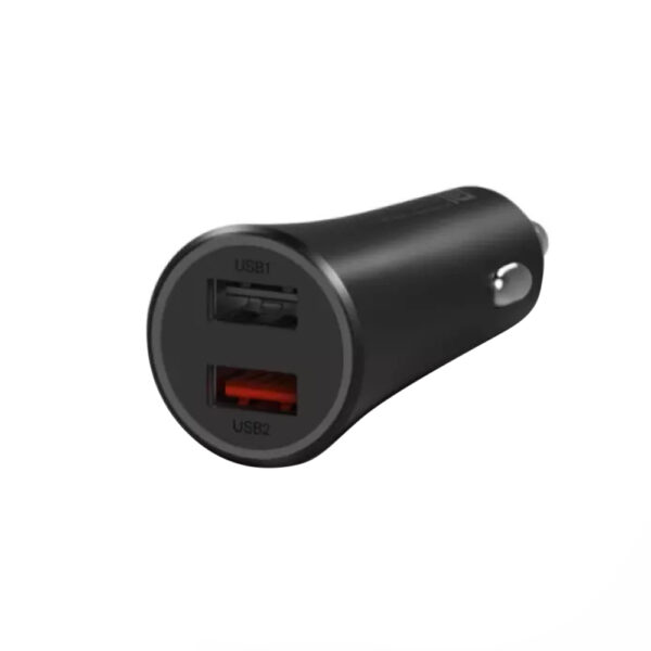 Xiaomi Mi 37W Dual-Port Car Charger Black - Image 2