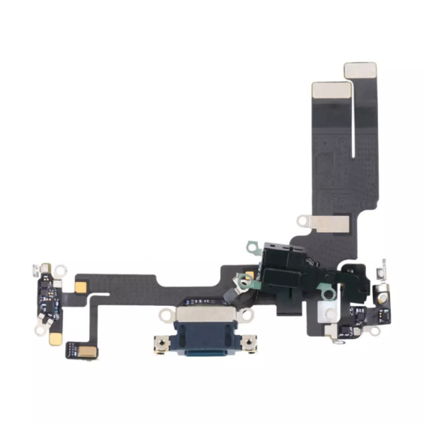 iPhone 14 Charging Port and Microphone Flex Cable - Blue