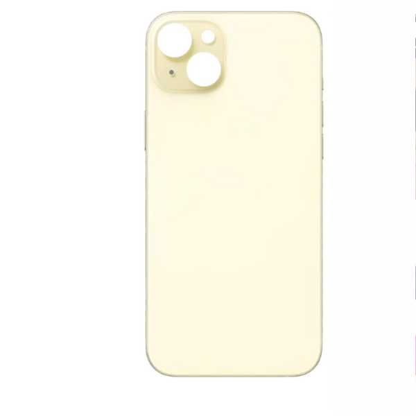 iPhone 15 Plus Back Glass -Pre-Installed Adhesive (Yellow)