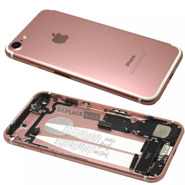 Apple iPhone 7 - Rear Housing with Small Parts (Rose Gold) Pulled