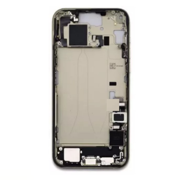 iPhone 15 Midframe with small parts Pulled Yellow