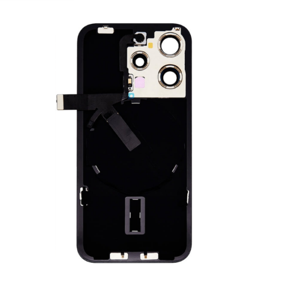 iPhone 15 Pro Back Glass With Small Parts Pulled –Black Titanium - Image 3